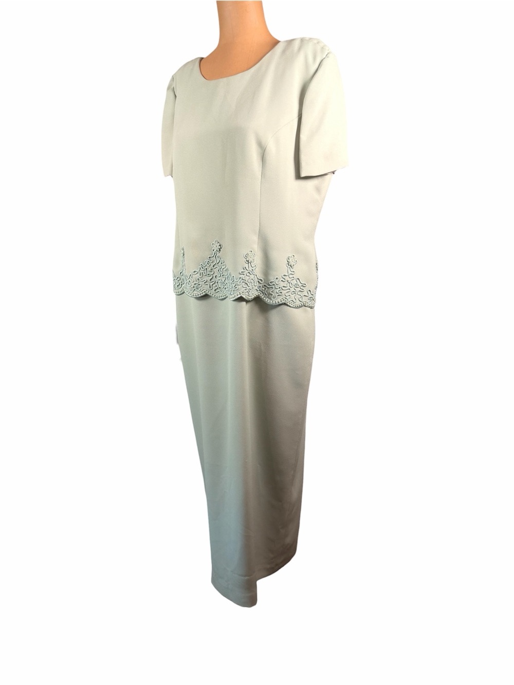 R & M RICHARDS by Karen Kwong Vintage Mint Formal Dress